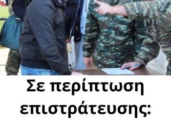 Σε περίπτωση επιστράτευσης: Ποιες ηλικίες καλούνται