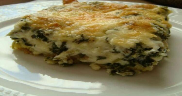 Υπέροχη  πίτα με σπανάκι και τυρί χωρίς φύλλο!