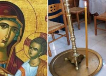 Θαύμα: Λαμπάδα έπεσε και στάθηκε όρθια μέσα σε Εκκλησία – To τάμα στην Παναγία!