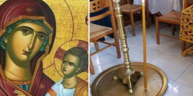 Θαύμα: Λαμπάδα έπεσε και στάθηκε όρθια μέσα σε Εκκλησία – To τάμα στην Παναγία!