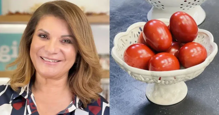 Αργυρώ Μπαρμπαρίγου: Το μυστικό για τέλειο βάψιμο κόκκινων πασχαλινών αυγών