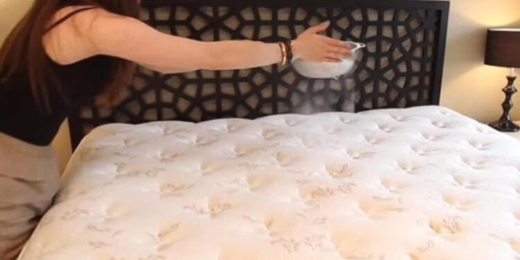 Παίρνει ένα κόσκινο, το γεμίζει με μαγειρική σόδα και πασπαλίζει το κρεβάτι της – Ο λόγος; Πολύ σημαντικός!