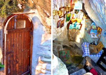 Οδοιπορικό στο σπήλαιο του Αγίου Γερασίμου που βρίσκεται στο Άγιο Όρος