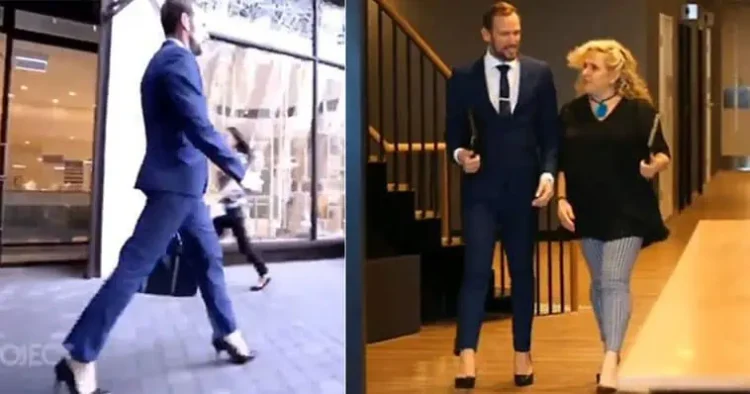 Ασφαλιστής φοράει τακούνια στην δουλειά επειδή τον κάνουν να νιώθει «ανίκητος»