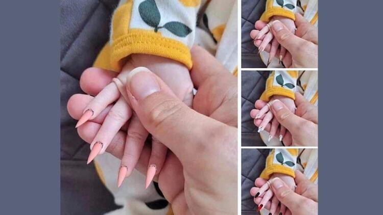 Μάνα φτιάχνει ψεύτικα μυτερά νύχια στο μωρό της αδιαφορώντας για το πόσο επικίνδυνα είναι