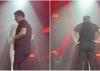 Κι όμως άλλαξε το μαύρο μπλουζάκι μετά το κράξιμο: Ο Μπισμπίκης ξαναπήγε μπουζούκια και όλοι κοιτούσαν τα νέα του ρούχα