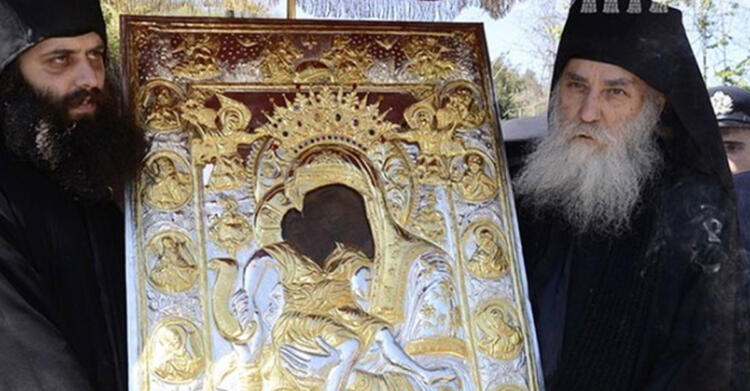 Στην Αθήνα η εικόνα της Παναγίας «Άξιον Εστί» από το Άγιο Όρος – Μεγάλη ευλογία