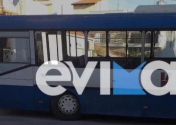 Εύβοια: Σχολικό λεωφορείο γεμάτο παιδιά παραβίασε STOP και συγκρούστηκε με ΙΧ