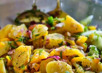 potato salad, food, tasty