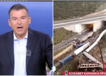 «Εν έτει 2023 ένας άνθρωπος να αλλάζει χειροκίνητα τις ράγες στο τρένο»: Ξέσπασε ο Γιώργος Λιάγκας στον αέρα για το σιδηροδρομικό δυστύχημα