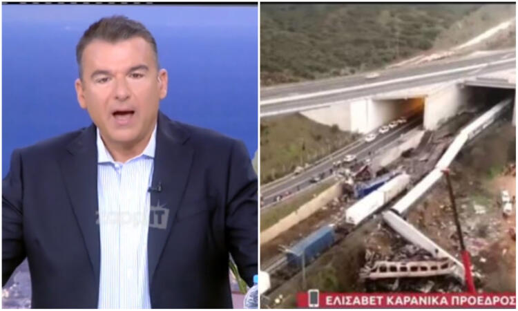 «Εν έτει 2023 ένας άνθρωπος να αλλάζει χειροκίνητα τις ράγες στο τρένο»: Ξέσπασε ο Γιώργος Λιάγκας στον αέρα για το σιδηροδρομικό δυστύχημα