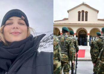 Δάκρυσε και ο Θεός: Με στρατιωτικό άγημα και την ελληνική σημαία στο φέρετρο το τελευταίο αντίο στην Κλαούντια