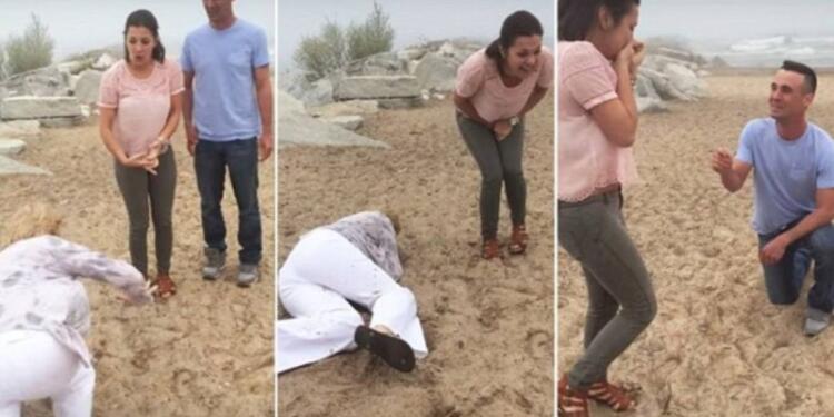 Αυτή η πεθερά εμφανίστηκε στην πρόταση γάμου που έκανε στην κόρη της – Μόλις τους είδε…