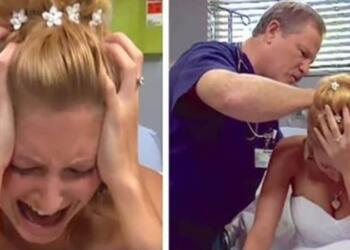 Νύφη φέρεται τρελά τη μέρα του γάμου της: Στη συνέχεια ο γιατρός κοιτάζει στο πίσω μέρος του κεφαλιού της και παθαίνει σοκ (photos)