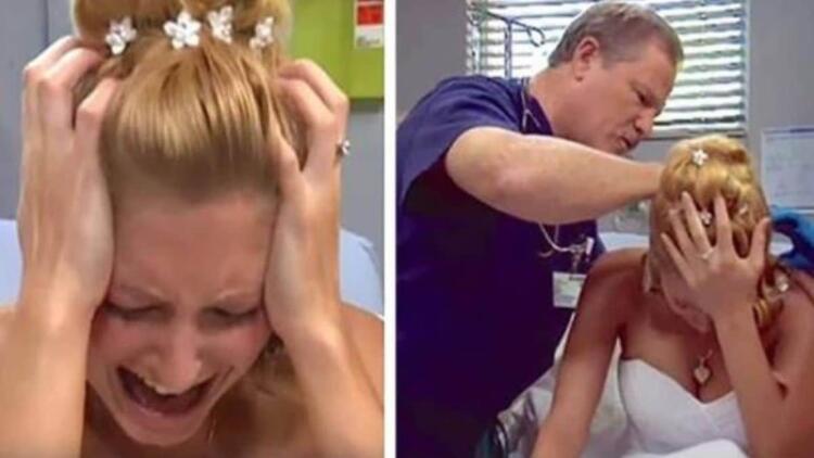 Νύφη φέρεται τρελά τη μέρα του γάμου της: Στη συνέχεια ο γιατρός κοιτάζει στο πίσω μέρος του κεφαλιού της και παθαίνει σοκ (photos)