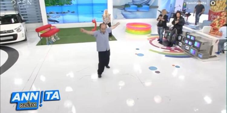 Τρελαθήκαμε: Το αδιανόητο ζεϊμπέκικο 58χρονου που έκανε την Αννίτα Πάνια να φωνάζει στον αέρα