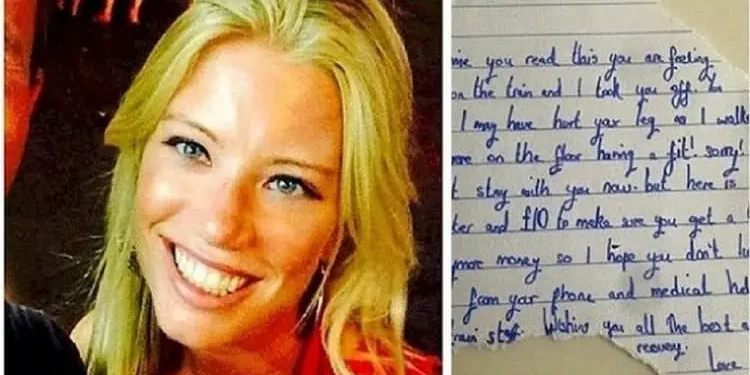 Λιποθύμησε στο τρένο κι ένας άγνωστος της άφησε αυτό το μήνυμα!! Μόλις το διάβασε, ξέσπασε αμέσως σε λυγμούς.