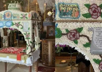 Επιτάφιος – έργο τέχνης: Δείτε τι κατάφεραν στην Κρήτη δεκάδες πιστοί μετά από προσπάθειες 1,5 μήνα