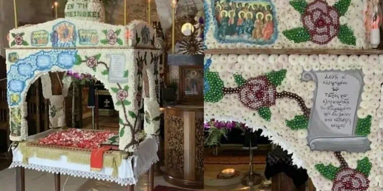Επιτάφιος – έργο τέχνης: Δείτε τι κατάφεραν στην Κρήτη δεκάδες πιστοί μετά από προσπάθειες 1,5 μήνα