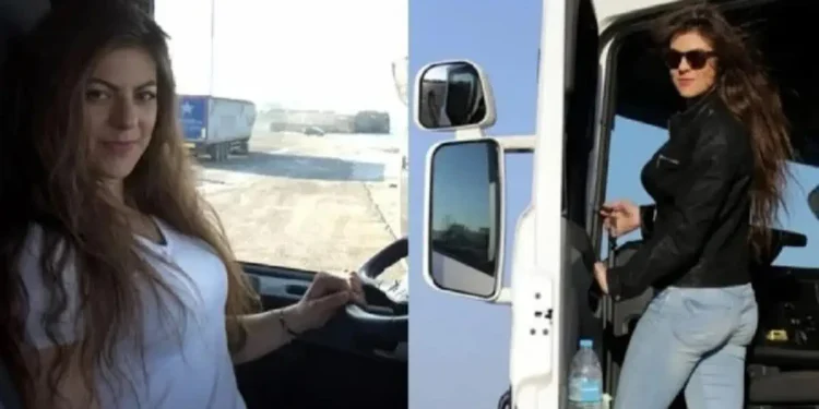 Η πανέμορφη 24χρονη Ντανιέλα από την Πάτρα είναι η νεότερη οδηγός νταλίκας στην Ελλάδα