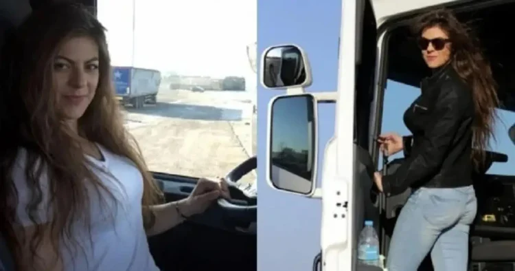 Η πανέμορφη 24χρονη Ντανιέλα από την Πάτρα είναι η νεότερη οδηγός νταλίκας στην Ελλάδα