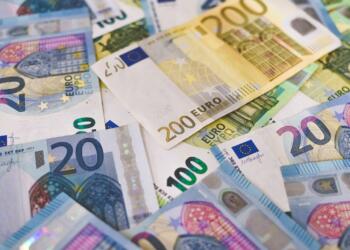 10 euro on white printer paper