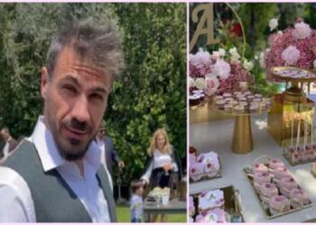 «Ο μπαμπάς δεν θα μπορούσε να μη βάλει το χεράκι του στο μενού»: Απ’ όλα είχε το μενού στη βάφτιση της κόρης του Άκη Πετρετζίκη