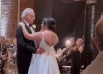 «Πάγωσε» η νύφη στη δεξίωση του γάμου της – Όλοι νόμιζαν πως ο πατέρας της σοκαρίστηκε, αλλά μετά…