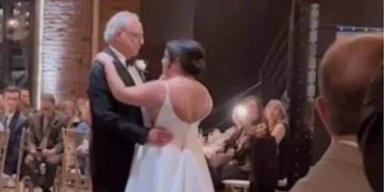 «Πάγωσε» η νύφη στη δεξίωση του γάμου της – Όλοι νόμιζαν πως ο πατέρας της σοκαρίστηκε, αλλά μετά…