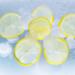 Sliced Lemon on Ice Water
