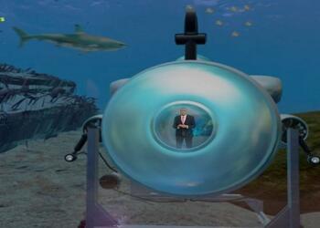 Ο Ευαγγελάτος «μπήκε» σε βαθυσκάφος στον πάτο της… θάλασσας για να βρει το υποβρύχιο – Χαμός στο Twitter