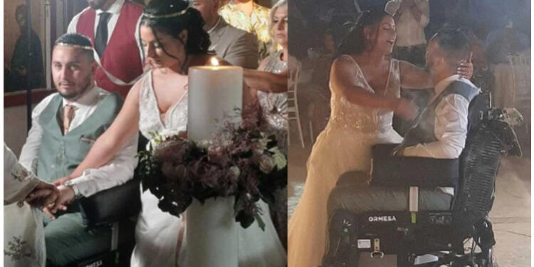 Εύβοια: Συγκίνηση στον γάμο του 26χρονου Γιάννη που είχε πέσει για τον σταυρό στην Αμάρυνθο και έμεινε παράλυτος