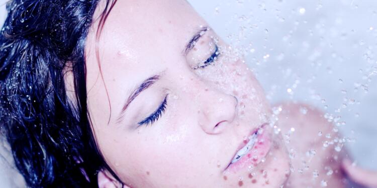 Woman Taking a Shower