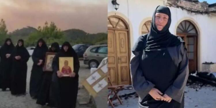 Αποθέωση από τα Διεθνή ΜΜΕ: Οι μοναχές της Ρόδου που ρίσκαραν τα πάντα για να σώσουν το μοναστήρι τους από την φωτιά