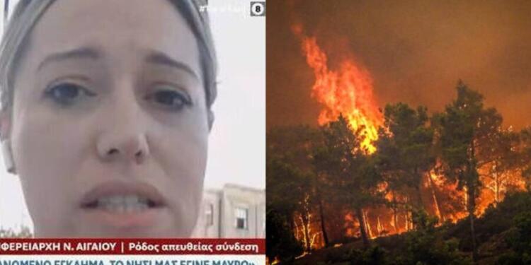 “Οργανωμένο έγκλημα, έγινε μαύρο το νησί μας”: «Λύγισε» η συνεργάτης του περιφερειάρχη για τις φωτιές στη Ρόδο