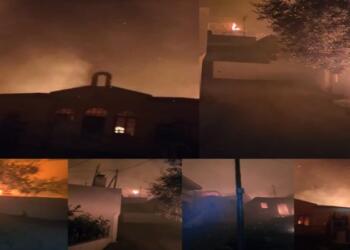 Φωτιά στη Ρόδο: Οργή, αγανάκτηση, στεναχώρια και… απογοήτευση! Σπίτια και εκκλησία παραδόθηκαν στις φλόγες – Φρικτές εικόνες από το χωριό Λάερμα (Video)