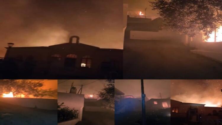 Φωτιά στη Ρόδο: Οργή, αγανάκτηση, στεναχώρια και… απογοήτευση! Σπίτια και εκκλησία παραδόθηκαν στις φλόγες – Φρικτές εικόνες από το χωριό Λάερμα (Video)