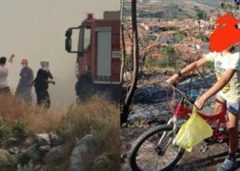 «Σας ευχαριστώ, σας έφερα λίγο νερό»: Πιτσιρικάς έκανε 2 χλμ στον καύσωνα και συγκίνησε πυροσβέστες