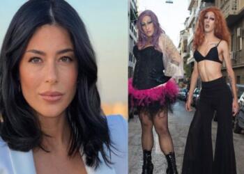 «Κάτω τα χέρια από τα παιδιά μας» – Έξαλλη η Αφροδίτη Λατινοπούλου με τις drag queens (video)