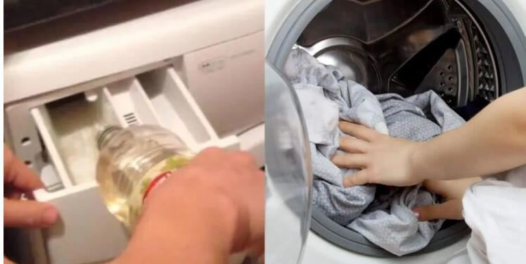 Το κόλπο που ελάχιστοι γνωρίζουν: Έριξε λευκό ξίδι στο πλυντήριο ρούχων και έμεινε έκπληκτη με το αποτέλεσμα
