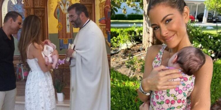 «Η καρδιά μου είναι τόσο γεμάτη»: Η κόρη της Μαρία Μενούνος έγινε 40 ημερών! Στην εκκλησία για “να πάρουν την ευχή” από τον ιερέα