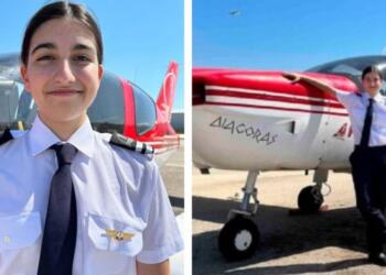 17χρονη μαθήτρια από τη Ρόδο πιλοτάρει αεροπλάνο ολομόναχη!