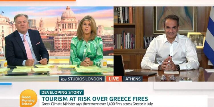 Μητσοτάκης στο ITV: Μία εβδομάδα δωρεάν στη Ρόδο για όσους έχασαν τις διακοπές λόγω της πυρκαγιάς