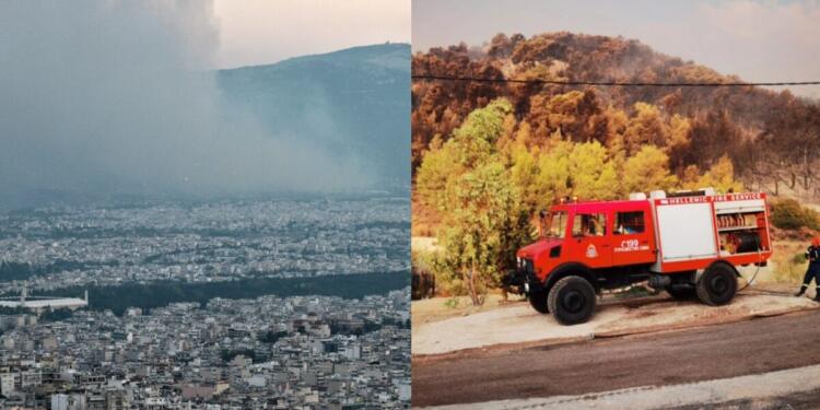 Δίχως τέλος ο εφιάλτης στην Αττική: Καίγονται σπίτια και εργοστάσια, εκκενώνονται γηροκομεία, ανυπολόγιστες καταστροφές