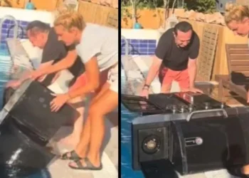 Δύσκολες ώρες για τον Λευτέρη Πανταζή: Έπεσε στην πισίνα η πανάκριβη ψησταριά του