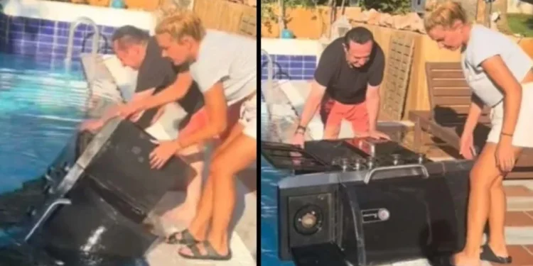 Δύσκολες ώρες για τον Λευτέρη Πανταζή: Έπεσε στην πισίνα η πανάκριβη ψησταριά του