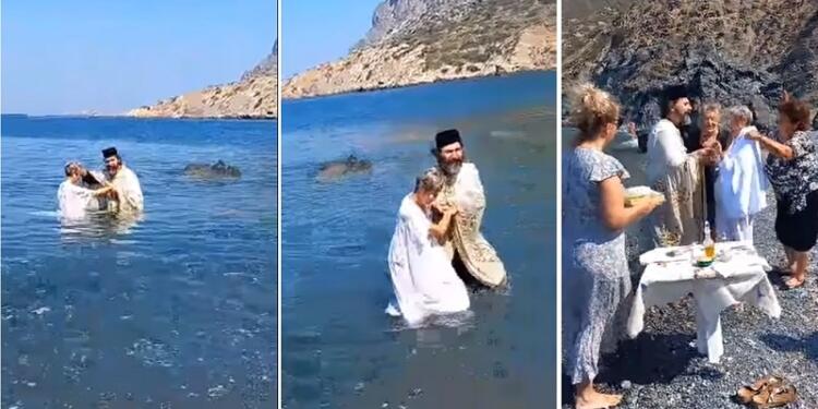 Γαλλίδα αγάπησε τη μαγευτική Τέλενδο όπου αγόρασε σπίτι και βαφτίστηκε και χριστιανή από τον ιερέα του νησιού.(video)