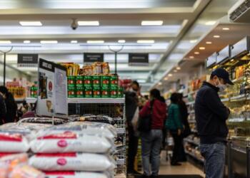 people in a shopping mall