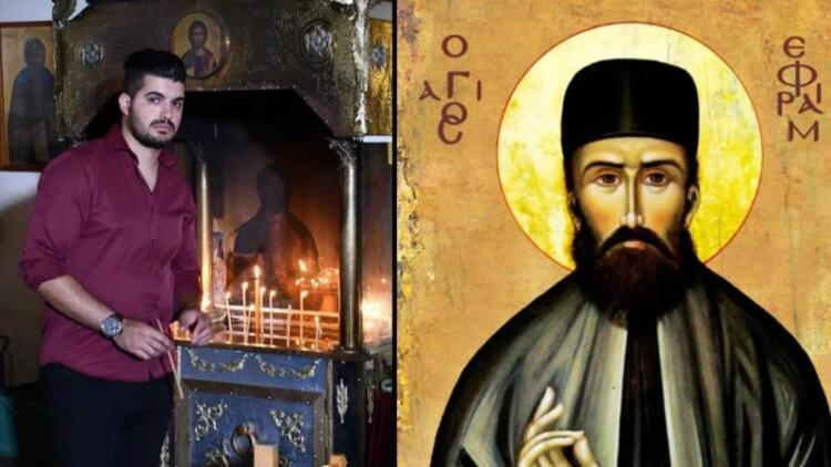 Άντρας θεραπεύτηκε 6 φορές από τον Άγιο Εφραίμ: Οι σταυροί στο σώμα του Ραφαήλ και το αίμα στην εικόνα