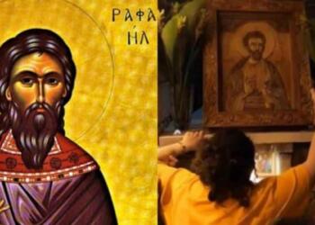 Άγιος Ραφαήλ: Μια απίστευτη ιστορία θεραπείας καρκίνου με μεταστάσεις – «Τον είδε σαν όραμα μπροστά της»